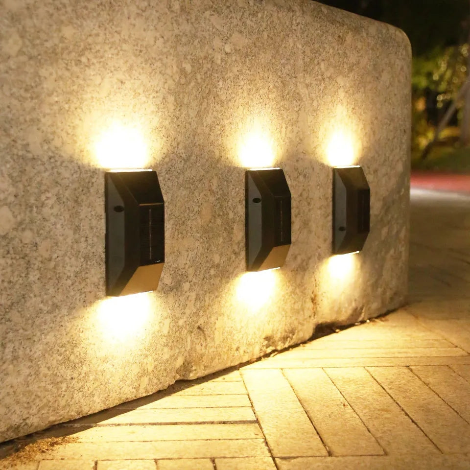 2 Mini lámpara solar recargable para pared - Metacompras