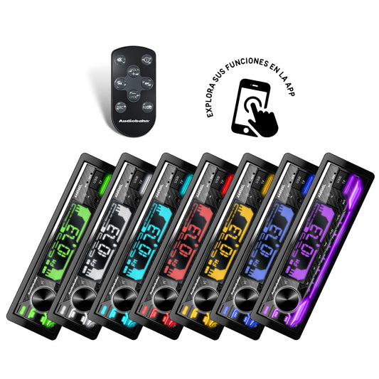 Autoestéreo Audobahn BT con Bluetooth y Ecualización Personalizada - Sonido Avanzado para Tu Vehículo