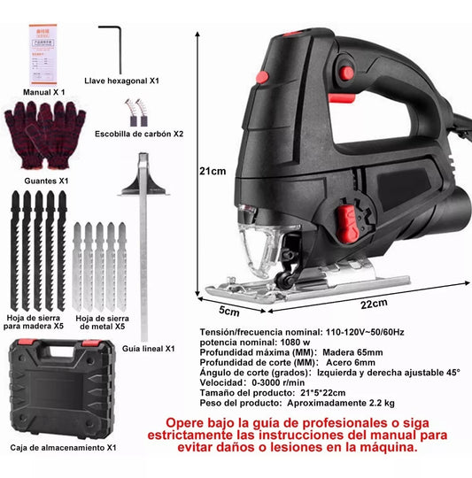 Sierra Caladora Profesional 1080w - Metacompras