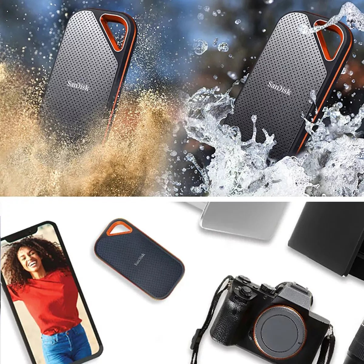 Disco Duro SSD Portátil Sandisk 2TB – Alta Velocidad y Resistencia Inquebrantable