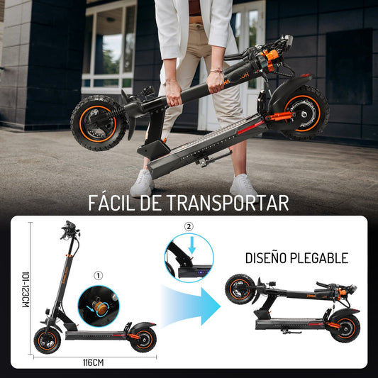 Scooter Eléctrico Plegable M4 600W | Autonomía de 30 km y 45 km/h