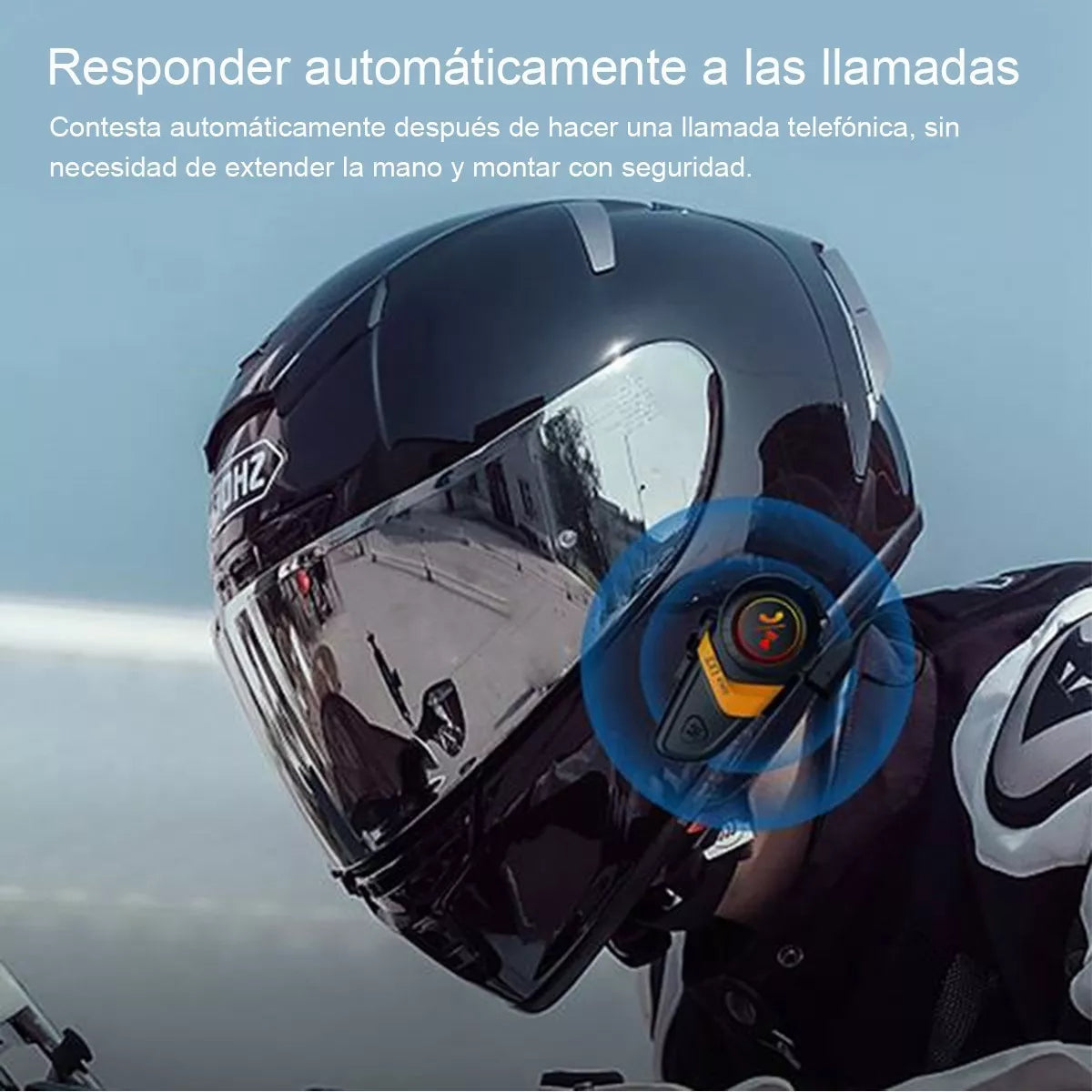 Auriculares Bluetooth Para Casco De Motocicleta 1200mah - Metacompras