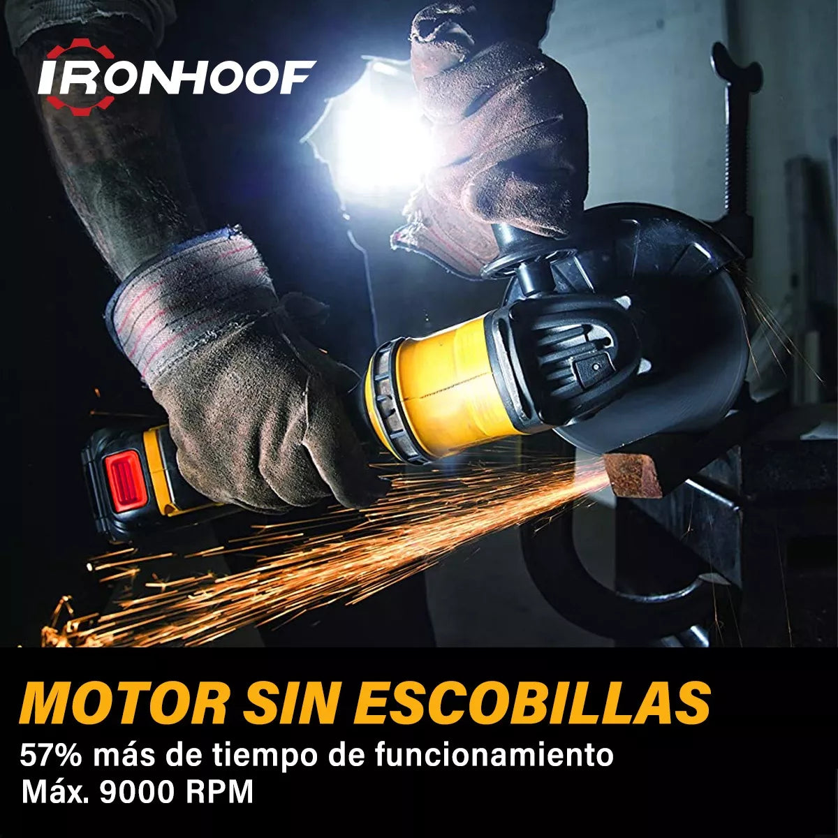 Esmeril Angular Inalámbrica Amoladora Sin Escobillas 125 Mm - Metacompras