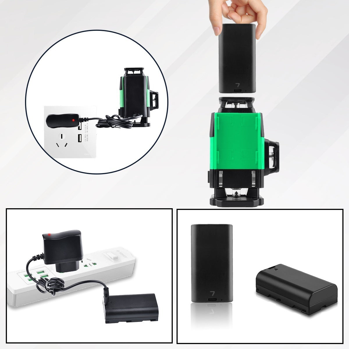 Nivel Láser Autonivelante 25m de 4D con 16 Líneas para Precisión Exacta - Shawty S0035G