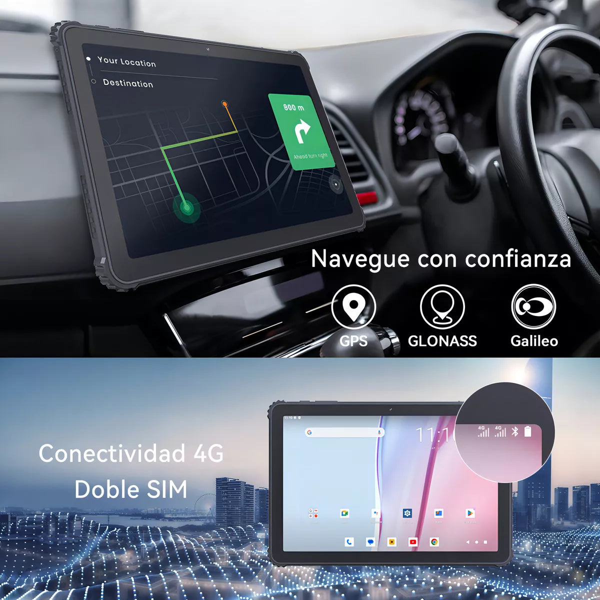 Tablet CUBOT Tab KingKong 10.1" Resistente IP68, 256GB y 8GB RAM