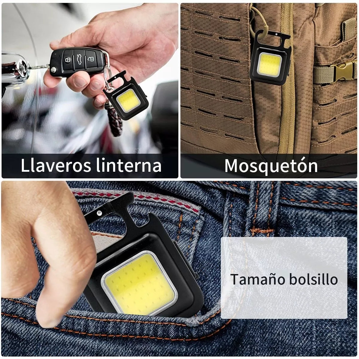 Mini Linterna De Trabajo Cob Portátil Y Multifuncional - Metacompras