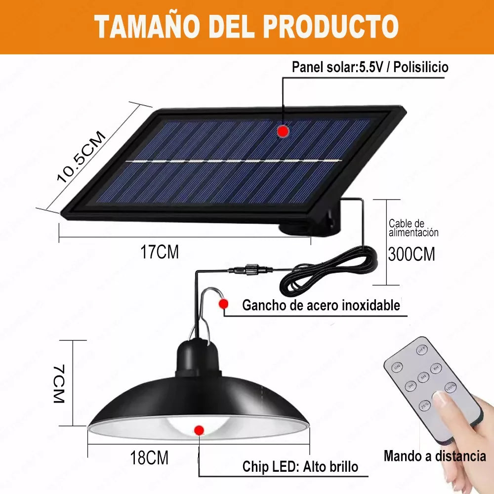 Lámpara Solar Exterior Impermeable - Metacompras