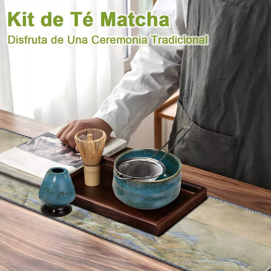 Set Completo de Té Matcha Japonés con Batidor y Tazón – Experiencia Ceremonial Auténtica - Metacompras