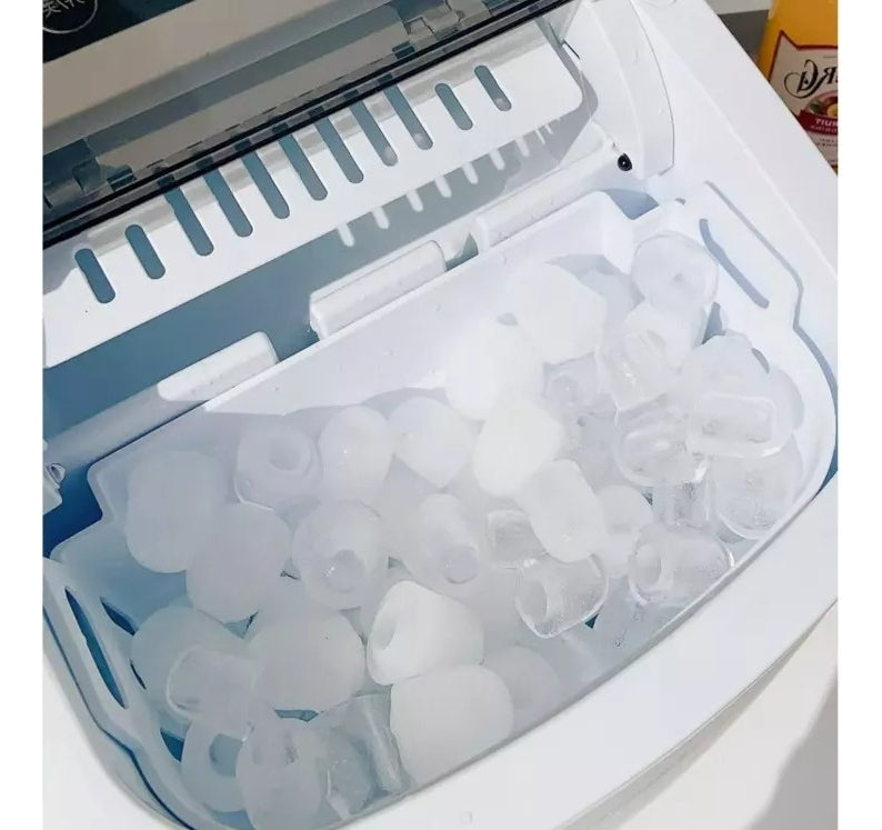 Maquina De Hacer Hielo 12kg/dia 9pcs En 6 Min Touch Portátil