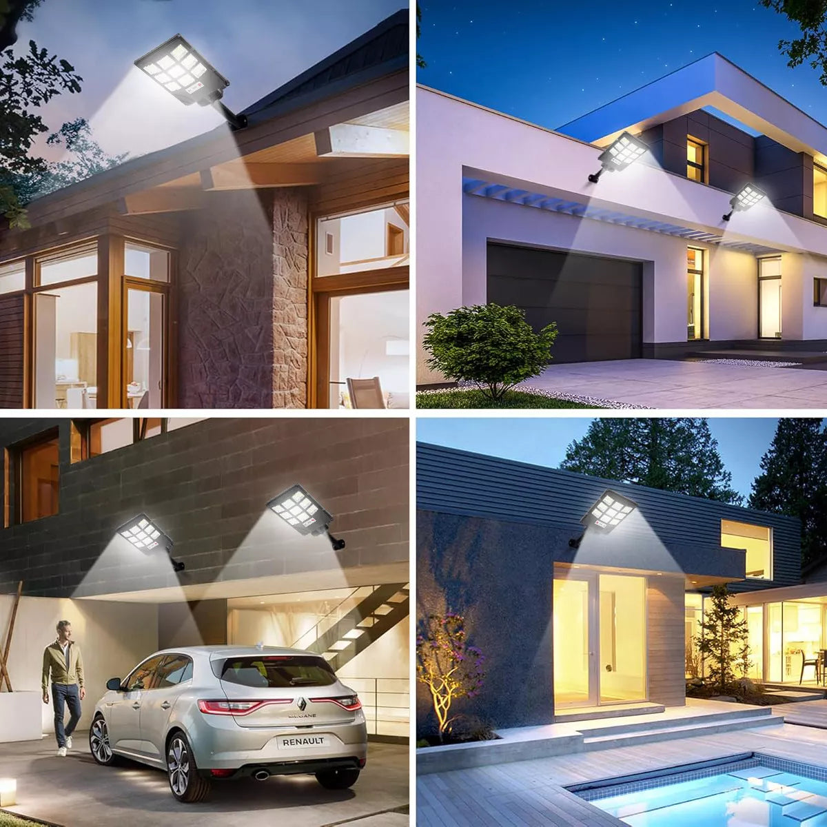 Lámparas Solares LED para Jardín - Paquete Especial 2 Piezas