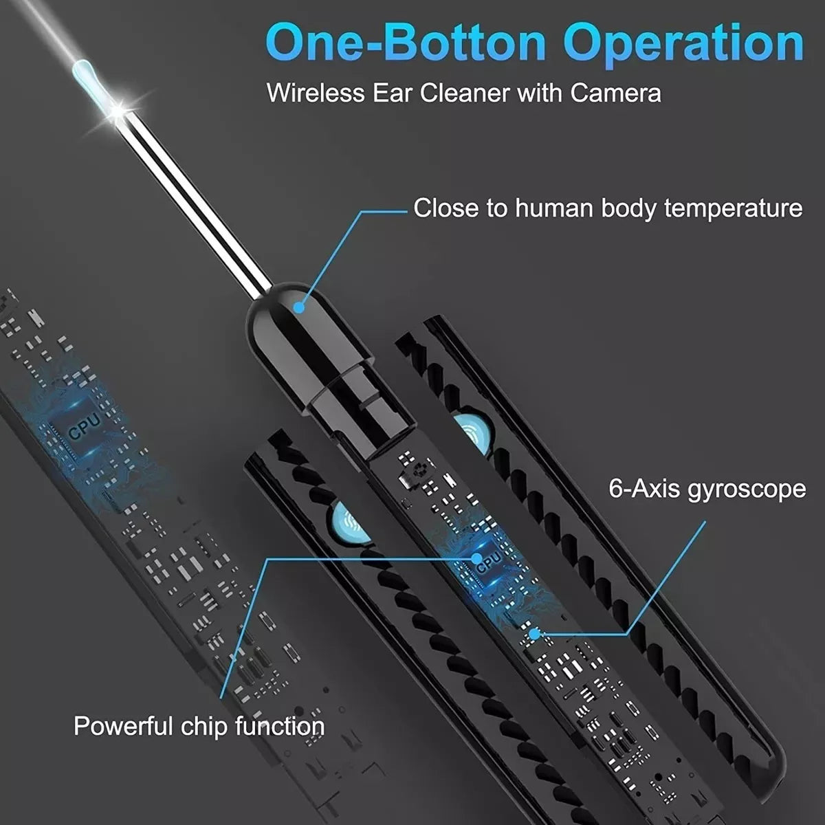 Cámara Limpieza Oído Elimina Cerumen Led HD - Metacompras