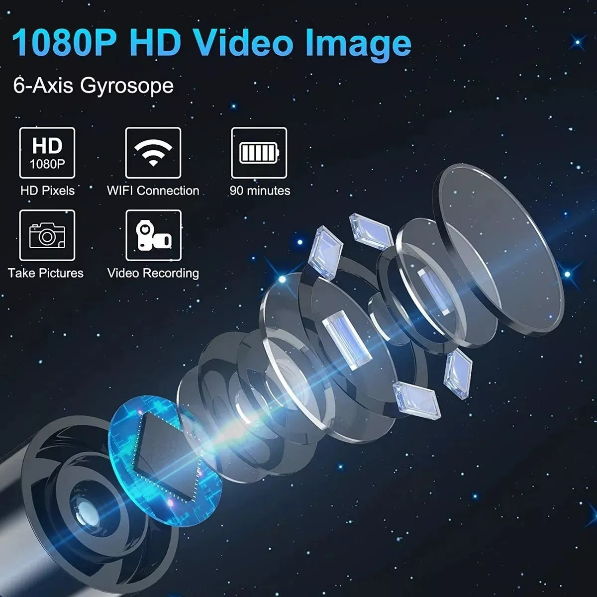 Cámara Limpieza Oído Elimina Cerumen Led HD - Metacompras