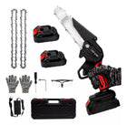 Motosierra Inalámbrica Portátil 700W con Luz LED y Baterías de Larga Duración