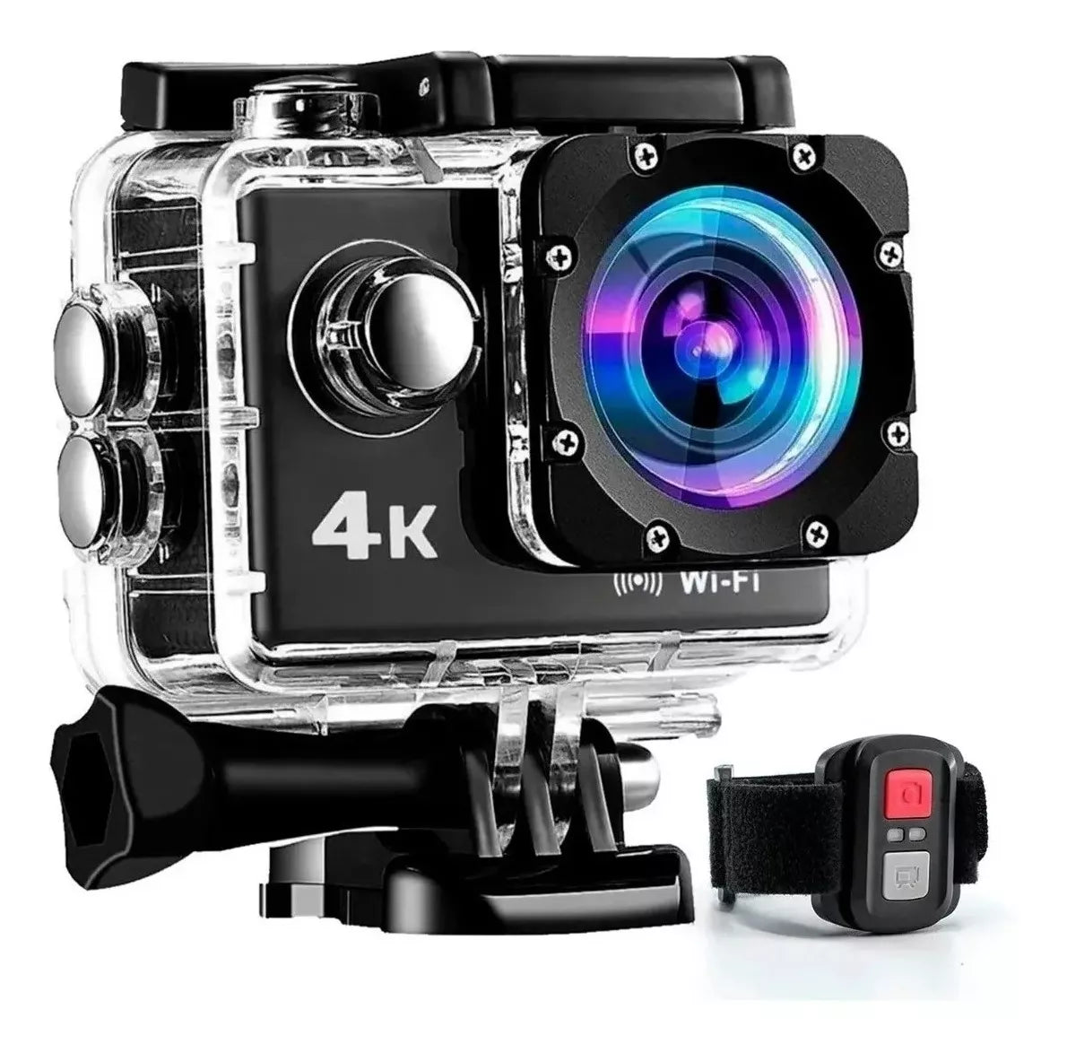 Camara Deportiva 4k Hd Wifi Control Sumergible Tipo Go Pro - Metacompras