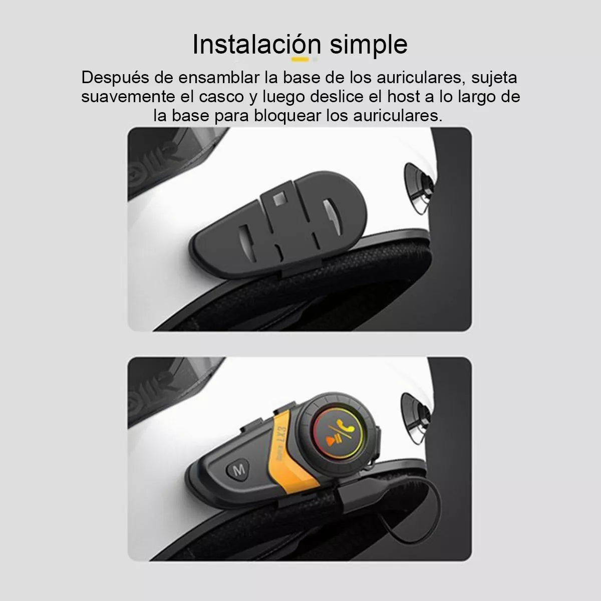 Auriculares Bluetooth Para Casco De Motocicleta 1200mah - Metacompras