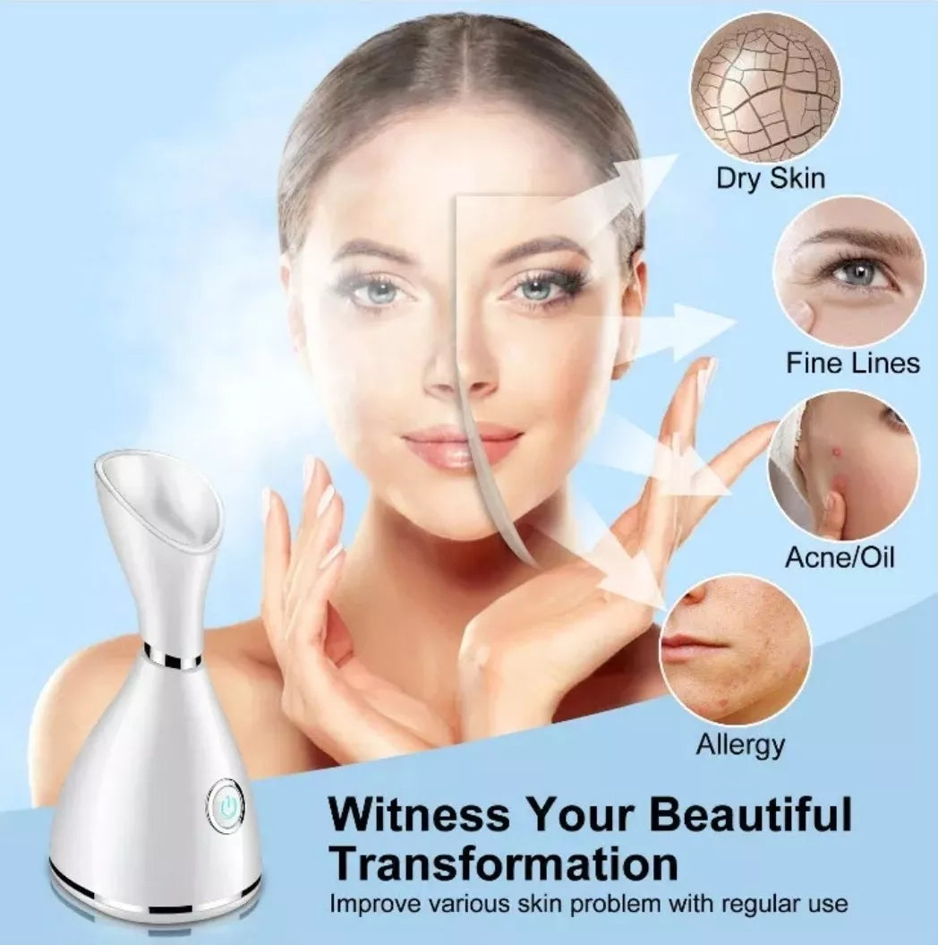 Vaporizador Facial Nano Iónes Limpiador Poros Purifica Piel - Metacompras