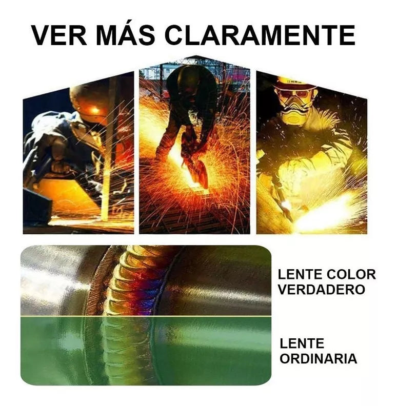 Careta De Soldar Electrónica De Industrial Soldadura,con Luz - Metacompras