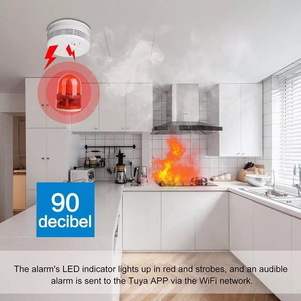 Detector De Humo Inteligente Smart Wifi Con Alexa/googlehome - Metacompras