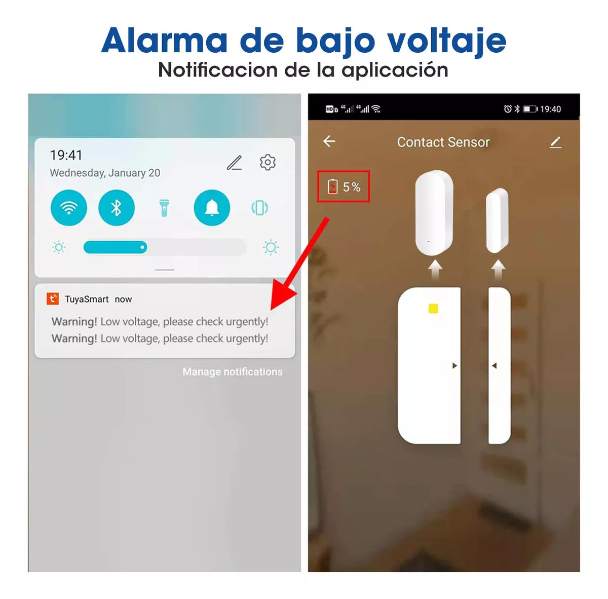 Sensor Inteligente Wifi Con Alarma De Seguridad Para Puertas - Metacompras