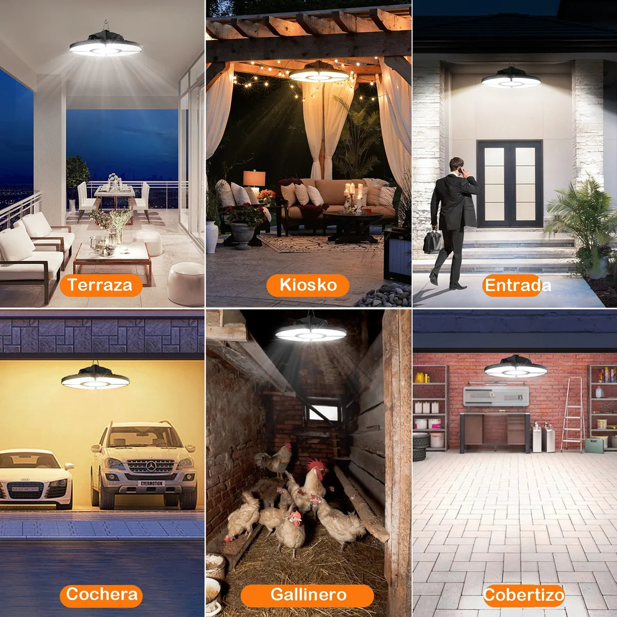 Lámparas Solares para Exterior con Carga USB y Sensor de Movimiento 152 LED