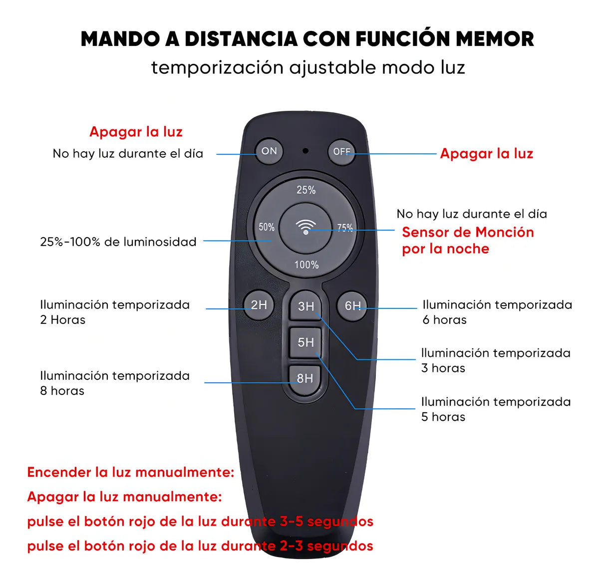 Lámpara Solar LED 1600W con Sensor de Movimiento para Jardín Resistente al Agua