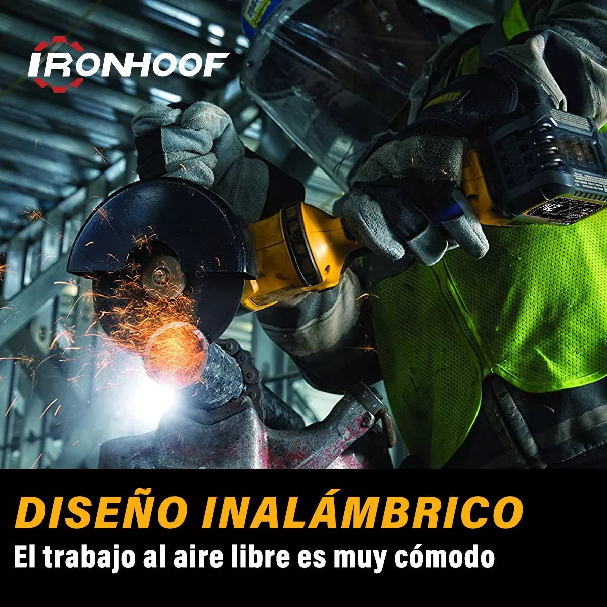 Esmeril Angular Inalámbrica Amoladora Sin Escobillas 125 Mm - Metacompras
