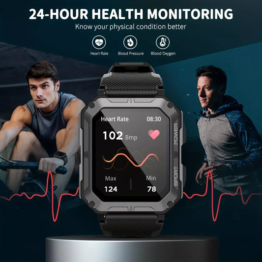 Reloj Inteligente Skmei 1.83 Militar Deportivo Impermeable - Metacompras