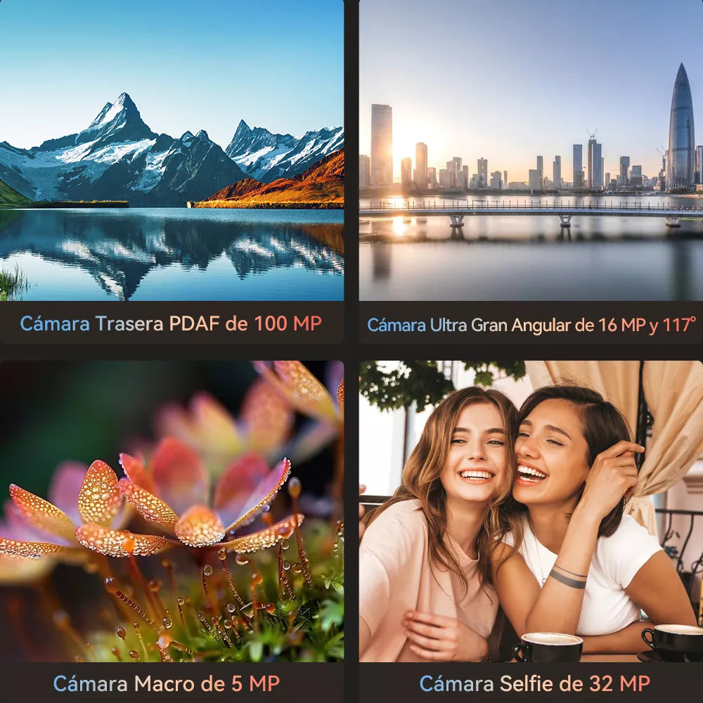 Cubot X90 Dual SIM 256GB + 16GB RAM, Pantalla AMOLED 120Hz, Cámara 100MP