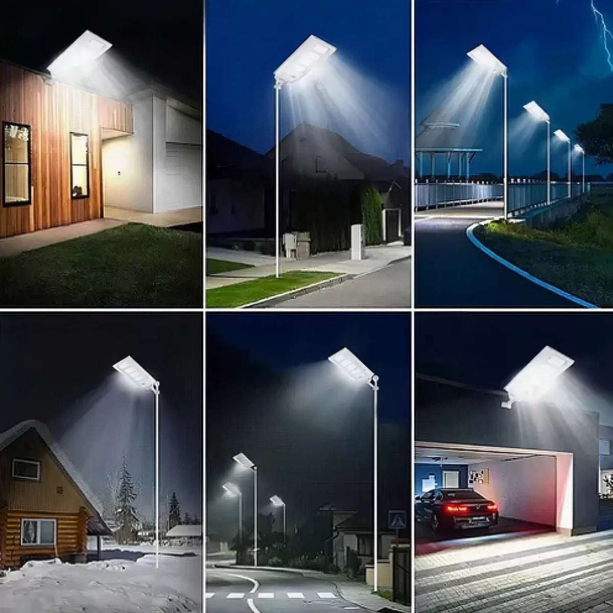 Lámpara Solar LED para Exteriores 6000W - Ilumina Tu Jardín Eficientemente