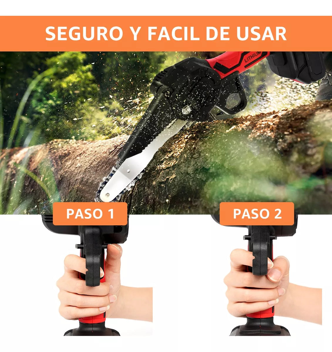 Motosierra Inalambrica Motosierra De Mano Caja Herramientas - Metacompras