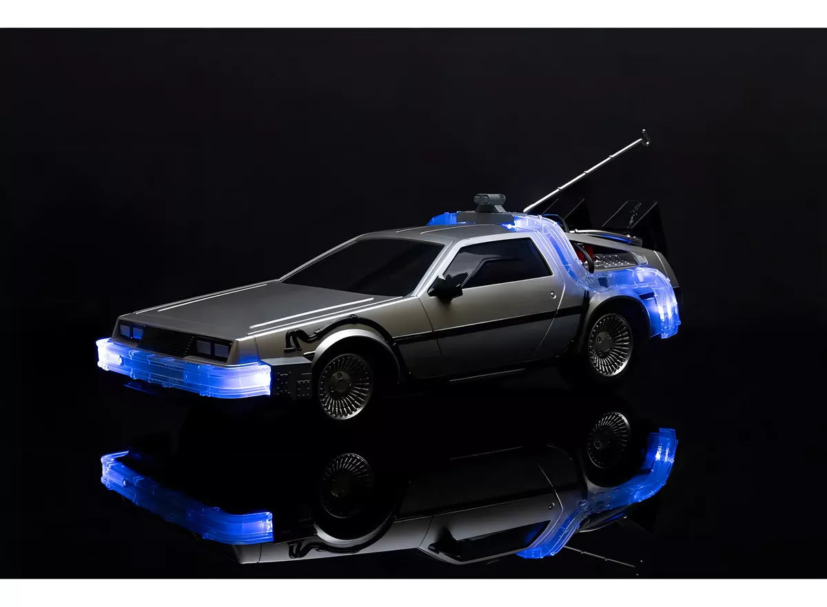 DeLorean DMC RC Volver al Futuro 1:16 con Luz y Control Remoto