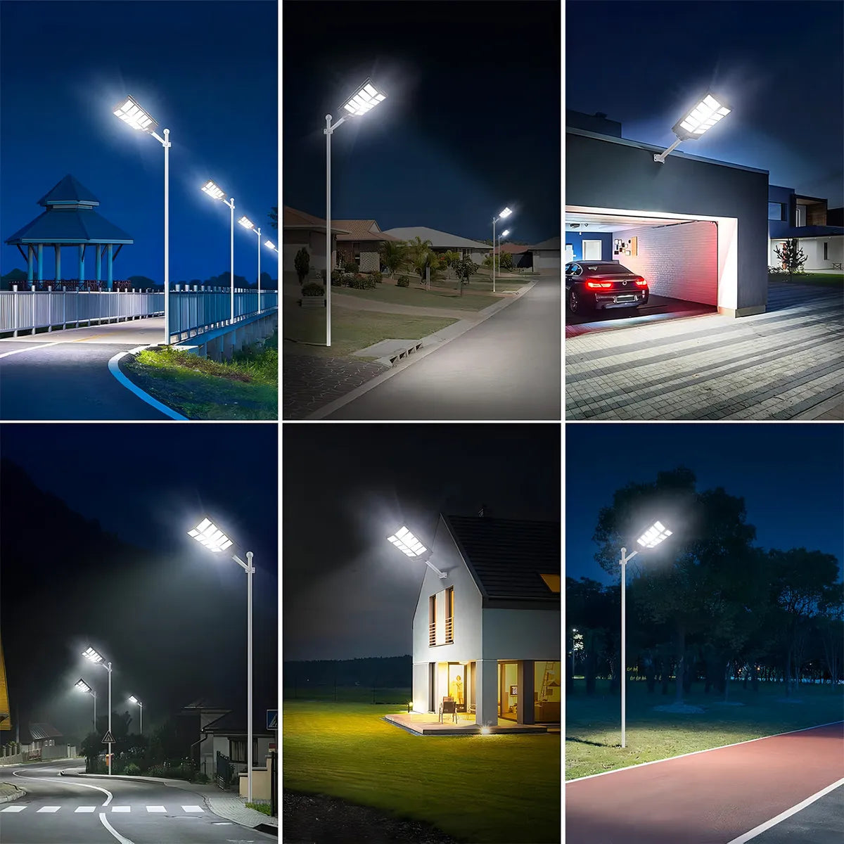 Lámpara Solar LED 1600W con Sensor de Movimiento para Jardín Resistente al Agua
