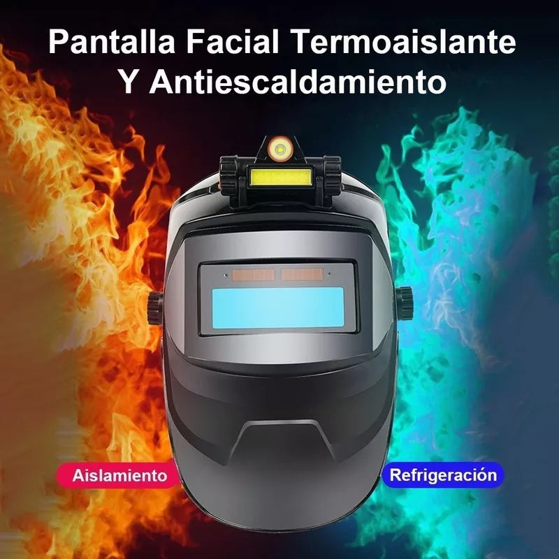 Careta De Soldar Electrónica De Industrial Soldadura,con Luz - Metacompras