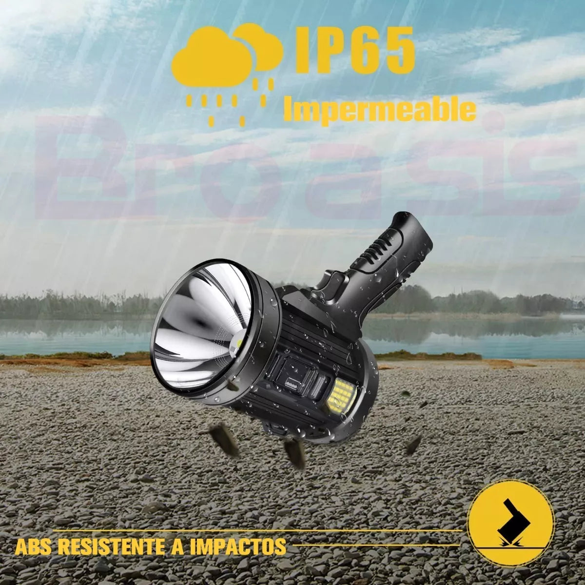 Linterna De Mano Led Potentes Recargable P50 Con Trípode - Metacompras