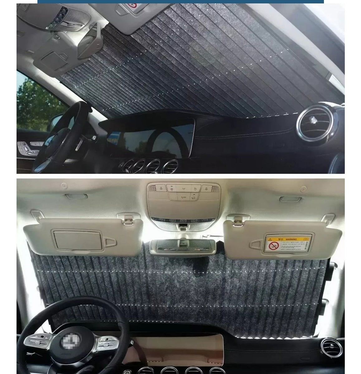 Parasol Retráctil para Parabrisas – Protección Solar Efectiva y Ajustable