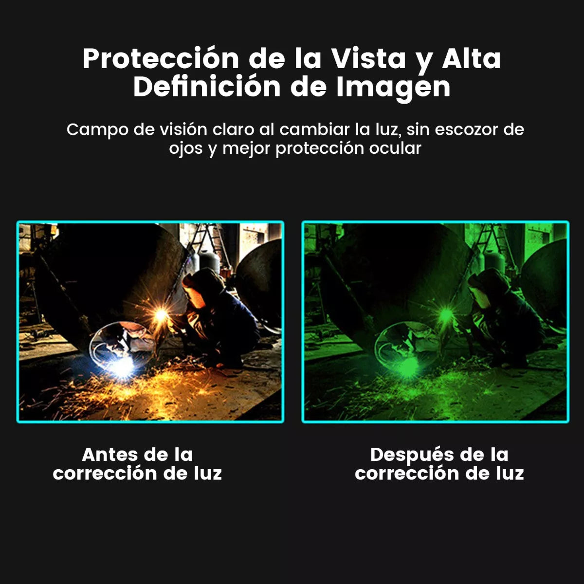 Careta Para Soldar Con Oscurecimiento Automático, Pantalla - Metacompras