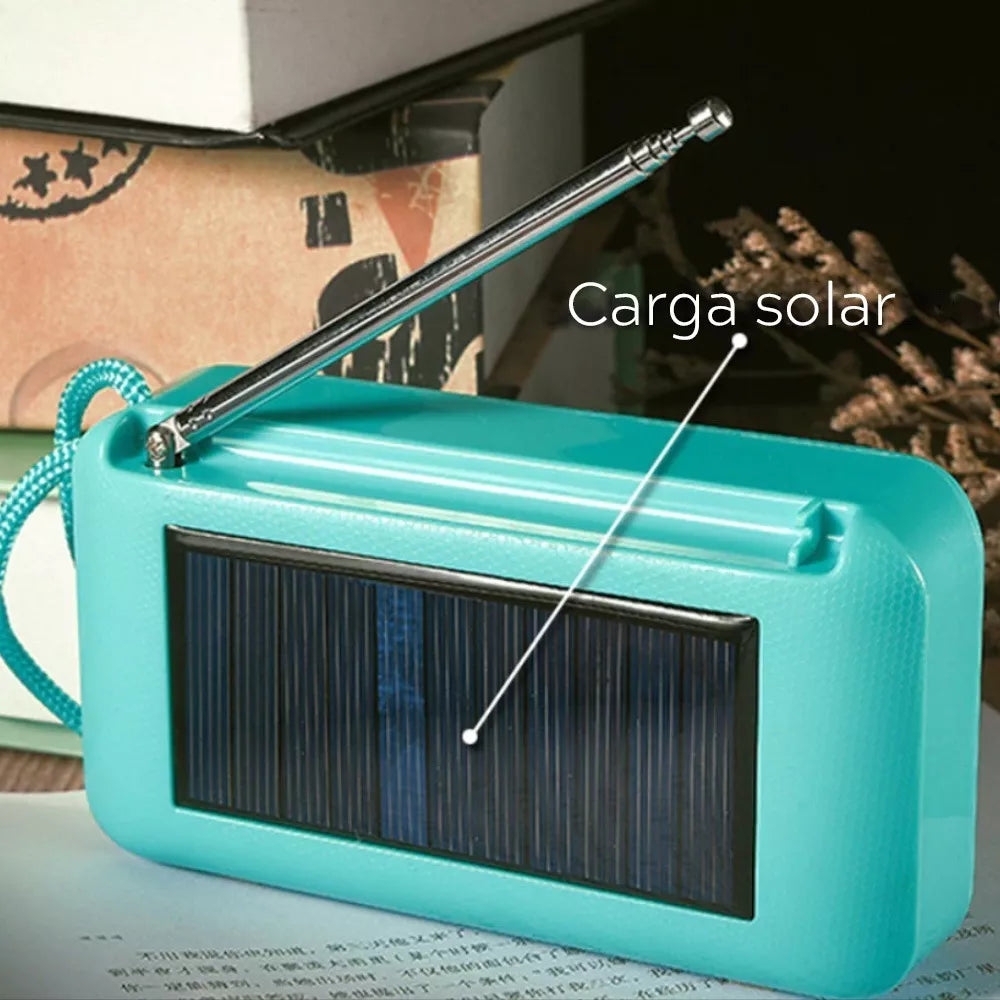 Bocina Lampara Portatil Carga Panel Solar Bluetooth Radio - Metacompras