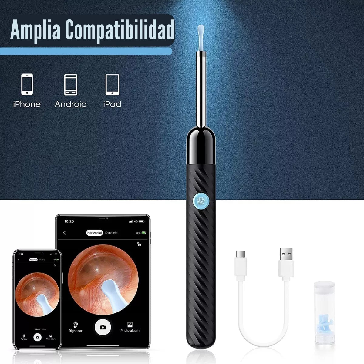 Cámara Limpieza Oído Elimina Cerumen Led HD - Metacompras