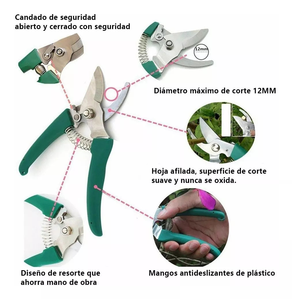 Juego Herramientas Jardinería Pare Jardín Plantación Podar - Metacompras