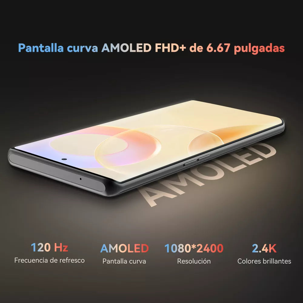 Cubot X90 Dual SIM 256GB + 16GB RAM, Pantalla AMOLED 120Hz, Cámara 100MP