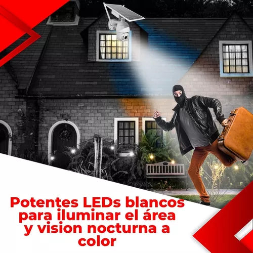 Cámara Cctv 4g Wifi Video Hd Panel Solar Autónoma