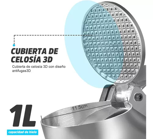 Máquina Trituradora de Hielo Profesional – Raspados Fáciles al Instante