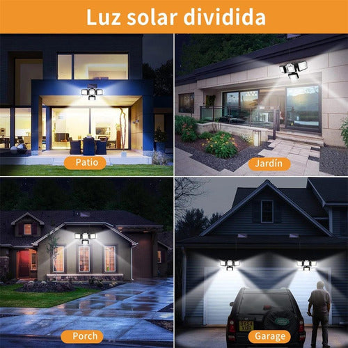 Lámpara Solar LED 192 en Jardín - Iluminación Inteligente y Resistente al Agua