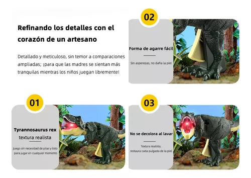 Juguete Dinosaurio T Rex zazaa Con Luz Y Rugido - Metacompras