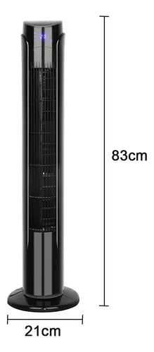 Ventilador de Torre Silencioso con 3 Velocidades y Temporizador