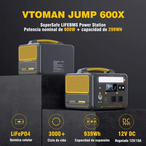 Generador Solar Vtoman 600x 600w/299wh - Metacompras