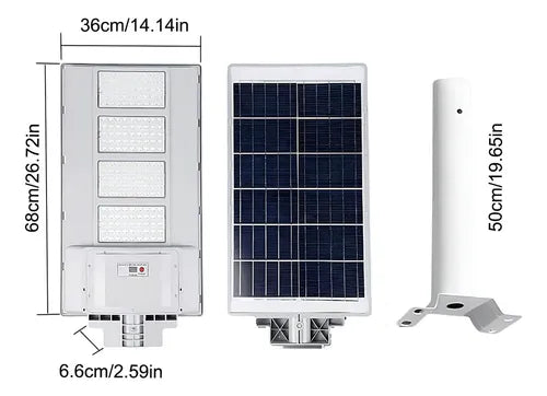 Lámpara Solar LED para Exteriores 6000W - Ilumina Tu Jardín Eficientemente