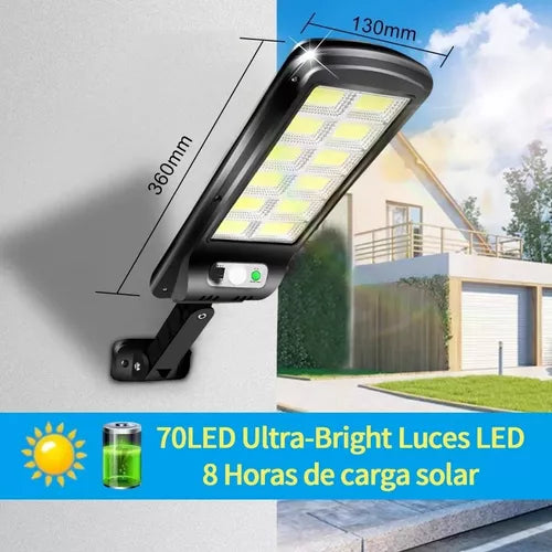 Lampara Led Solar Suburbana Exterior Luminaria - Metacompras
