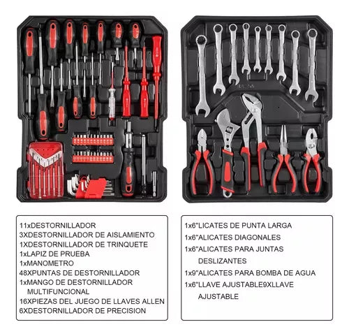 Juego De Herramientas De Taller Mecánico Con Maletín Trolley - Metacompras
