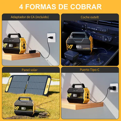 Vtoman Flashspeed 300 Generador Solar 230Wh/300W Portátil y Eficiente